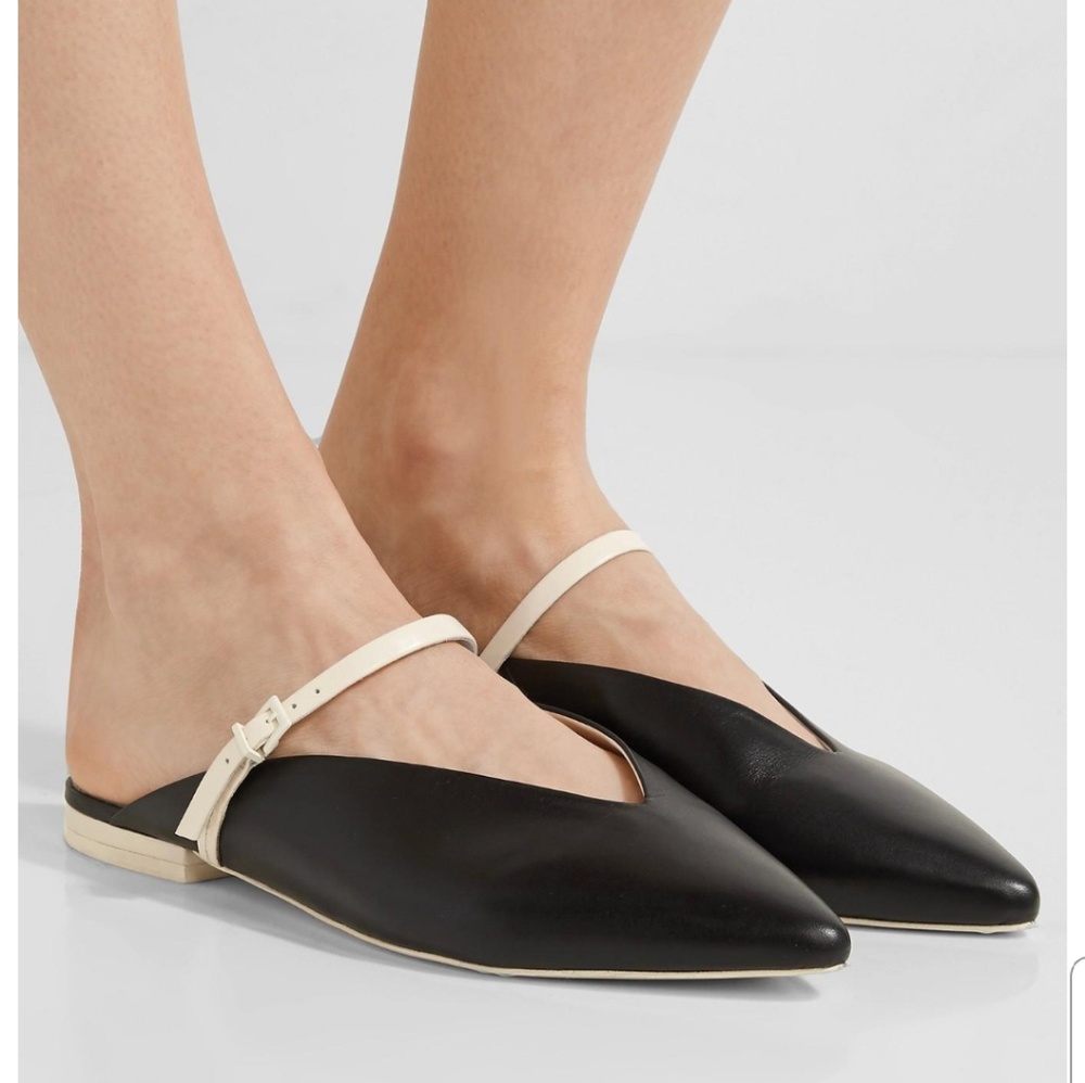 Mercedes Castillo Talis Mules, Size 8, Black